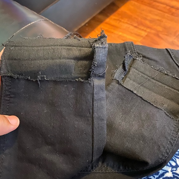 TOPSHOP “JONI” U.S. size 2 or size 25Wx 30L Super High Waisted Skinny Black Jean - Picture 3 of 4